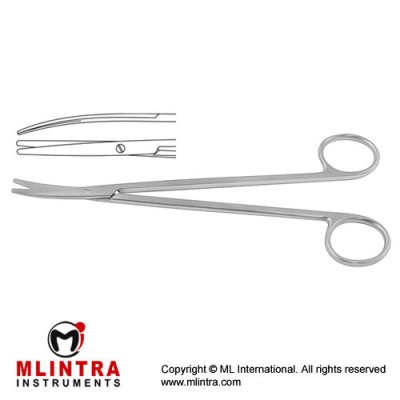 Metzenbaum-Nelson Dissecting Scissor Curved - Blunt/Blunt Stainless Steel,